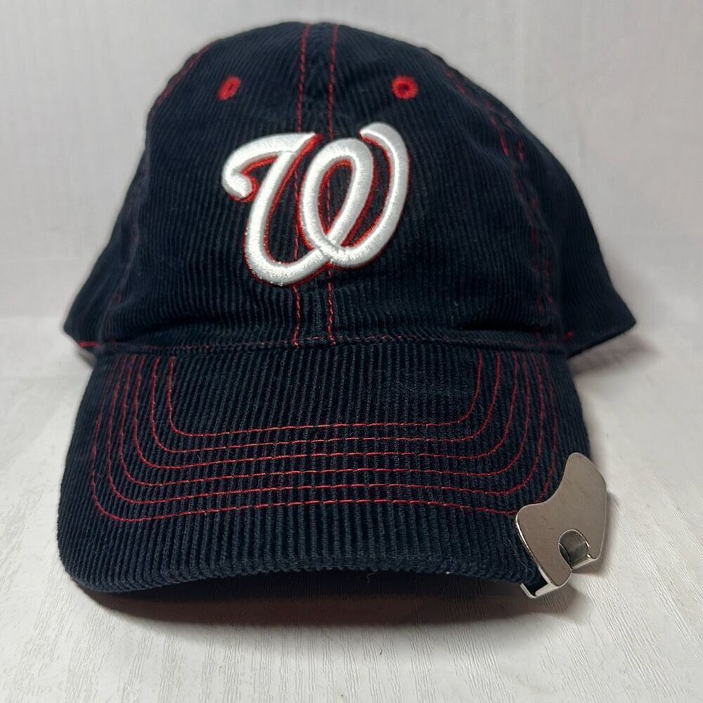 Washington Nationals Miller Lite Beer Corduroy Hat Bottle Opener Baseball Cap